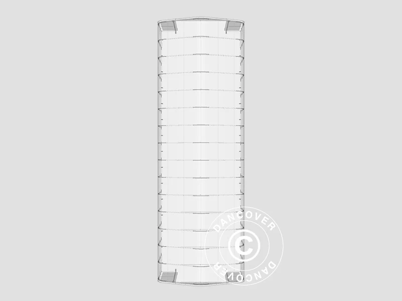 Namiot magazynowy PRO 6x18x3,7m PCV ze świetlikiem, Zielony - Image 18