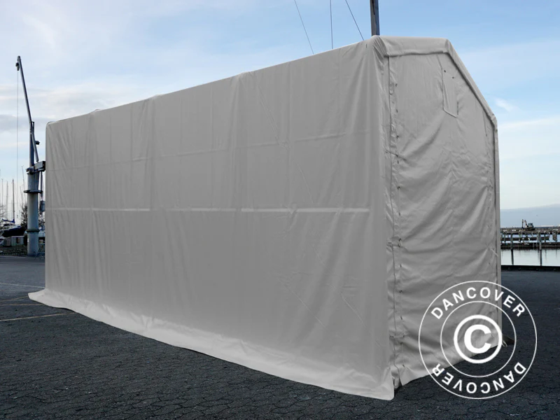Namiot magazynowy PRO XL 3,5x8x3,3x3,94m, PCV, Biały - Image 7