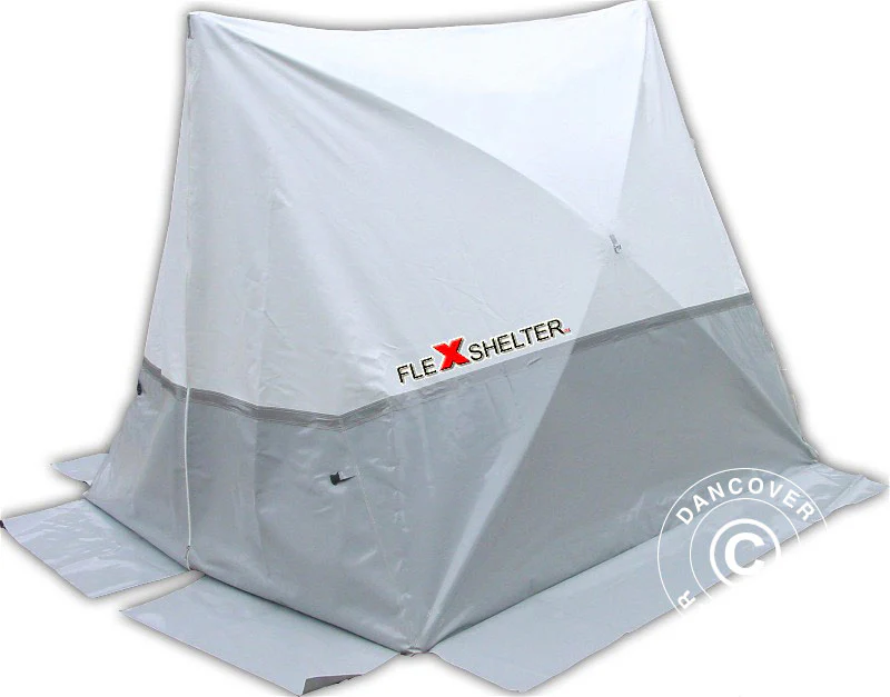 Namiot roboczy, FleXshelter PRO, Type PZ, 1,7x1,8x1,65m, Bialy/zólty - Image 4