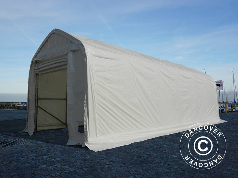 Namioty Magazynowe Oceancover 5,5x15x4,1x5,3m, PE, Biały - Image 4