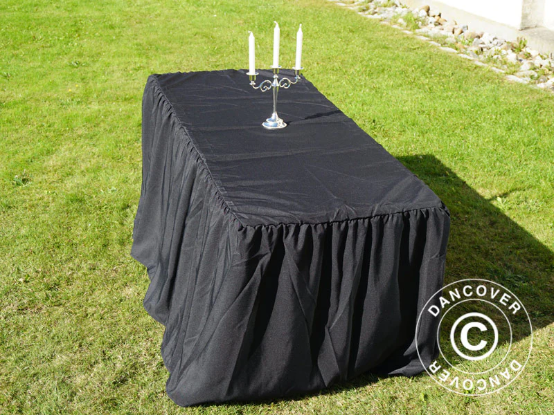 Obrus 183x76x74cm, Czarny - Image 2