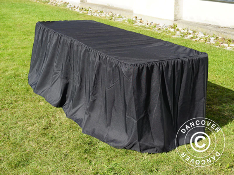 Obrus 183x76x74cm, Czarny - Image 3