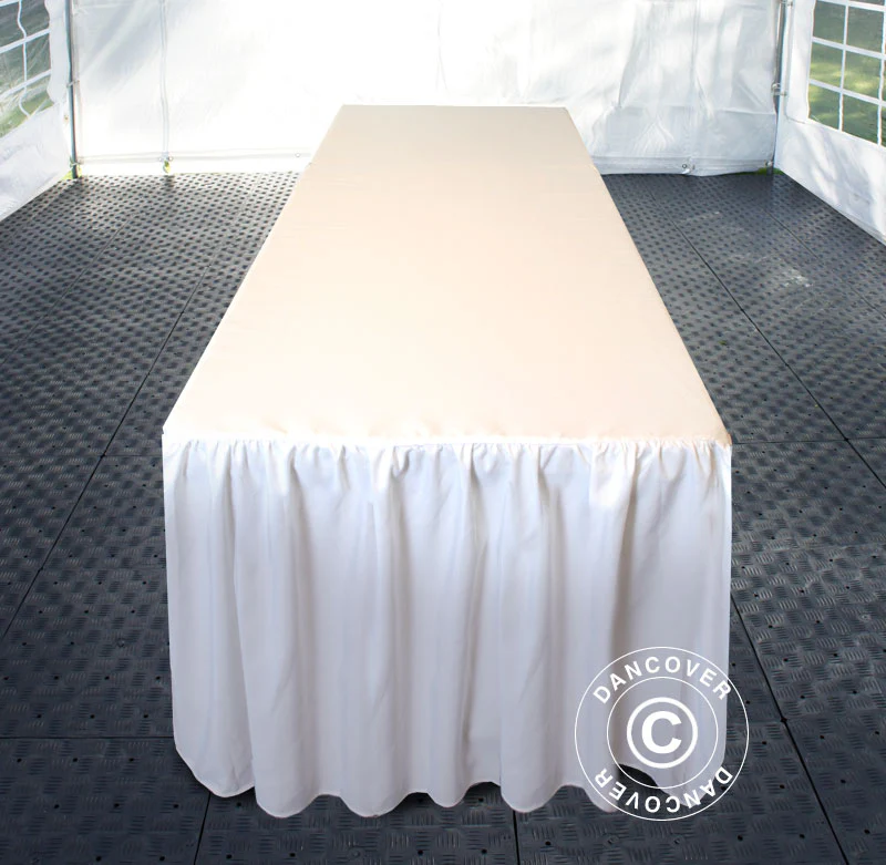 Obrus 244x76x74cm, Biały - Image 2