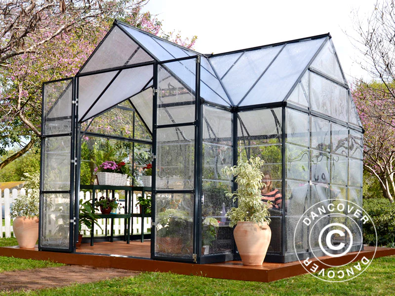 Oranżeria z poliwęglanu VICTORY, 10,41m², Palram/Canopia, 3,66x3,05x2,69m, Szara - Image 5
