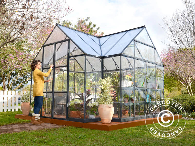 Oranżeria z poliwęglanu VICTORY, 10,41m², Palram/Canopia, 3,66x3,05x2,69m, Szara - Image 9