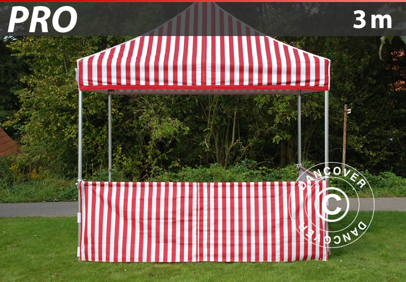 Półścianka do FleXtents PRO, 3m, Pasiasty - Image 2