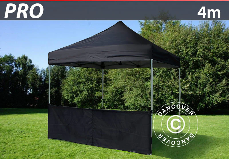 Półścianka do FleXtents PRO, 4m, Czarny - Image 2