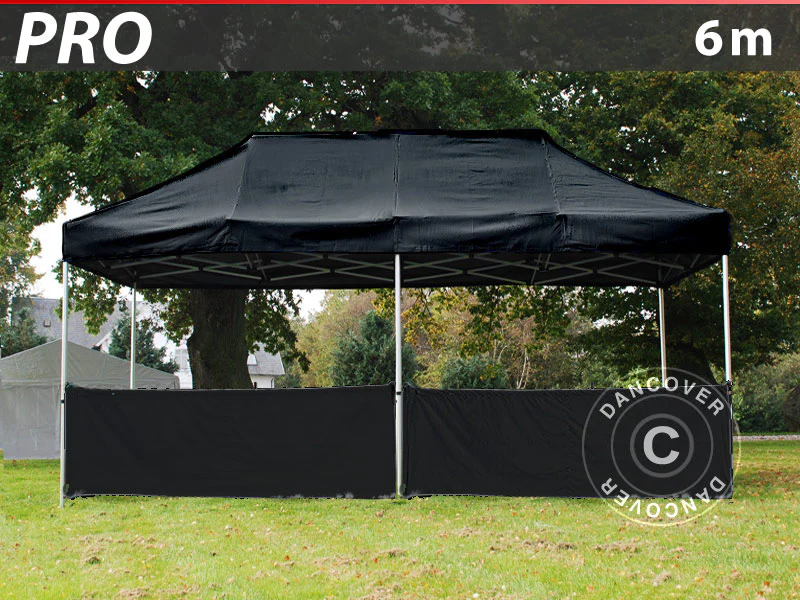 Półścianka do FleXtents PRO, 6m, Czarny - Image 2