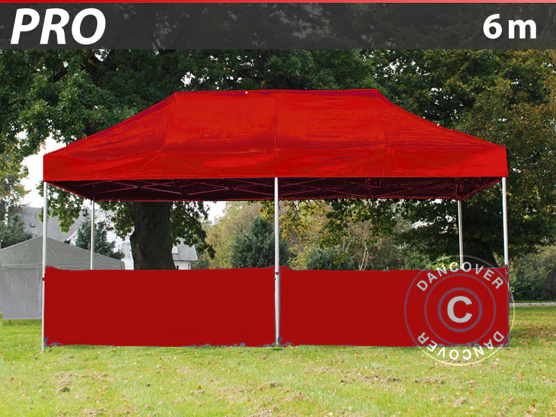 Półścianka do FleXtents PRO, 6m, Czerwony - Image 2