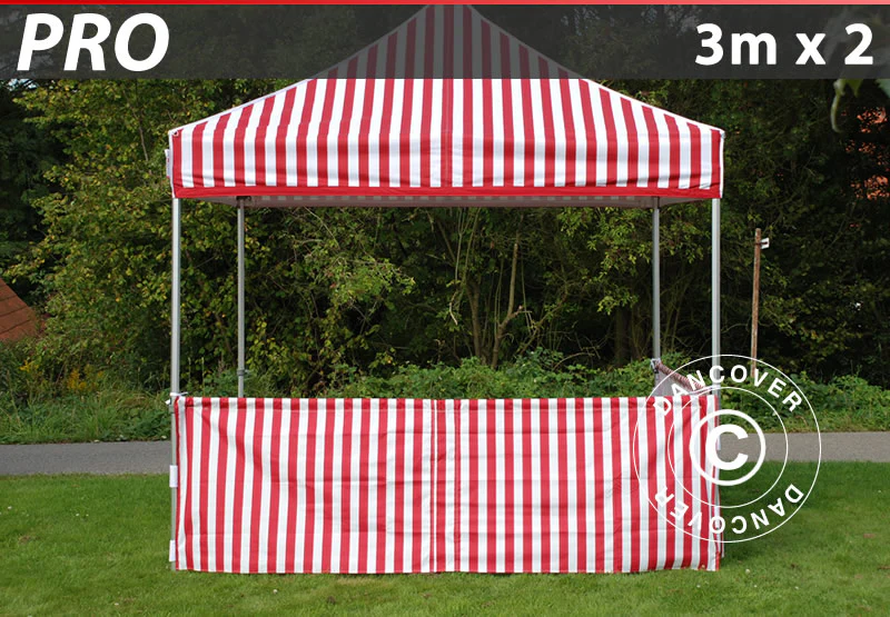 Półścianka do FleXtents PRO, 6m, Pasiasty - Image 2