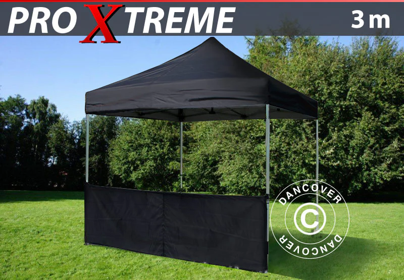 Półścianka do FleXtents PRO Xtreme, 3m, Czarny - Image 2