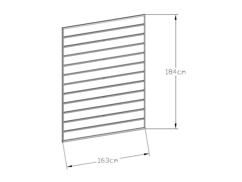 Panel boczny do przedłużenia metalowego domku ogrodowego, 1,63x1,84m, ProShed®, Antracyt - Image 7