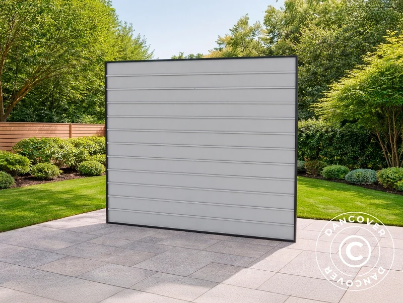 Panel tylny do przedłużenia metalowego domku ogrodowego, 2,03x1,84m, ProShed®, Antracyt - Image 4