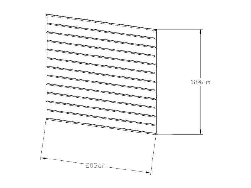Panel tylny do przedłużenia metalowego domku ogrodowego, 2,03x1,84m, ProShed®, Antracyt - Image 6