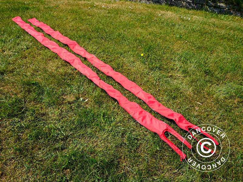 Panele łączące do namiotu FleXtents® PRO 4m, Czerwony, 2 szt. - Image 3