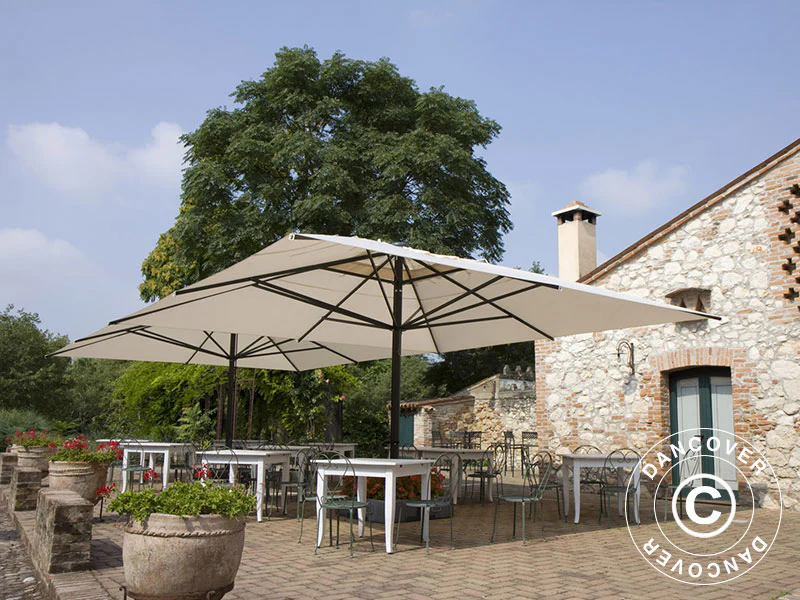 Parasol Capri 5x5m, Ecru - Image 2