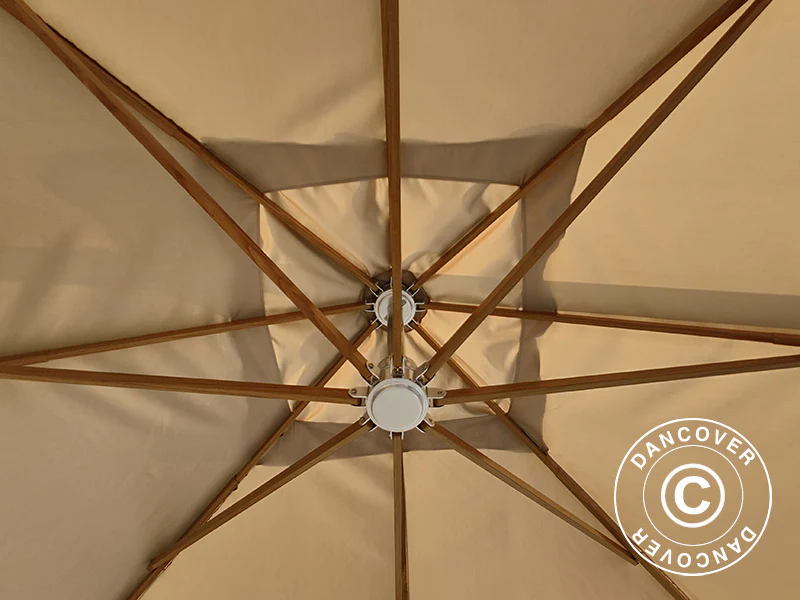 Parasol na wsporniku Havana, 3,5x3,5m, Piasek - Image 8