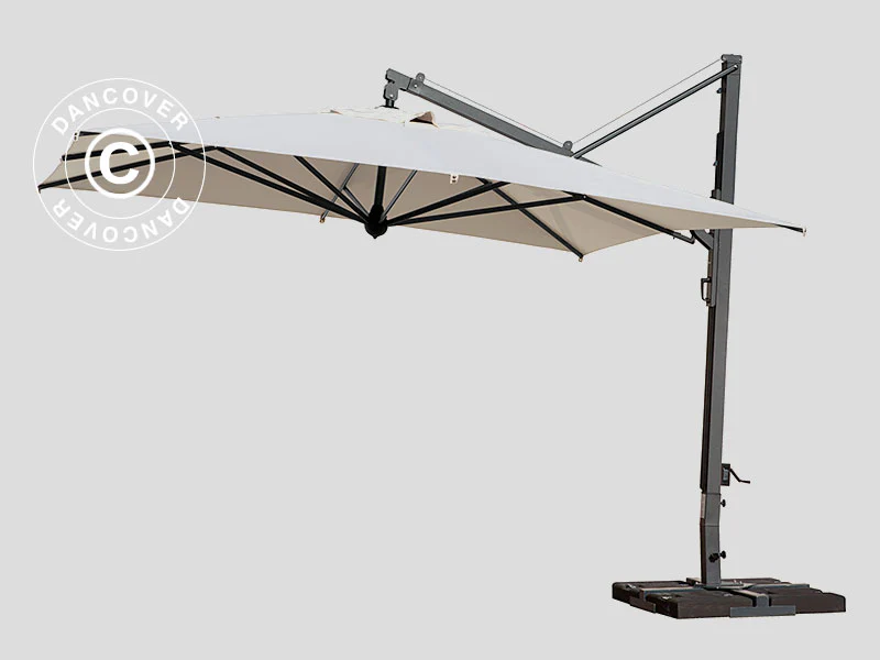 Parasol na wysięgniku Galileo Maxi, 4x4m, Ecru - Image 2
