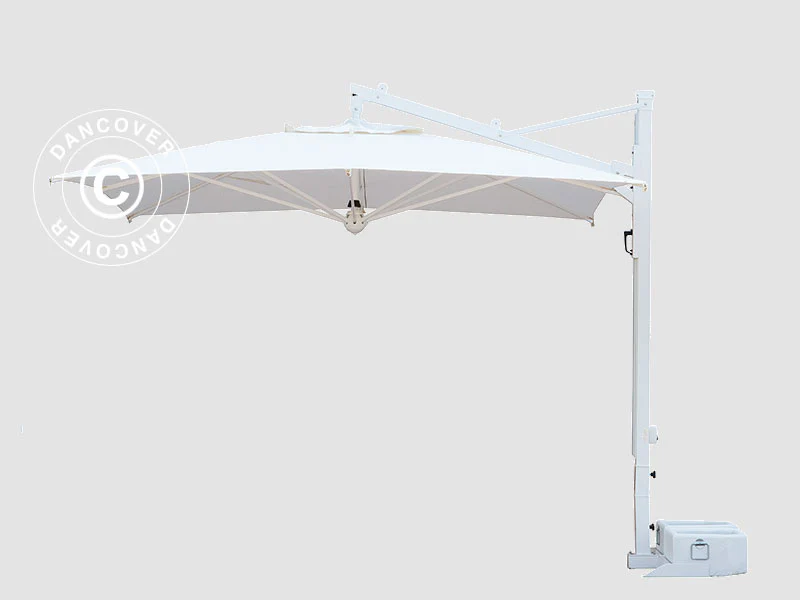 Parasol na wysięgniku Galileo White, 3x3m, Ecru - Image 5