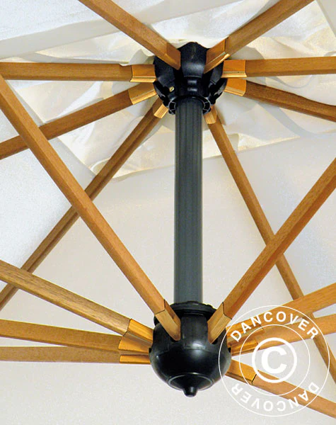 Parasol na wysięgniku Palladio Braccio z falbaną, 3,5x3,5m, Ecru - Image 3