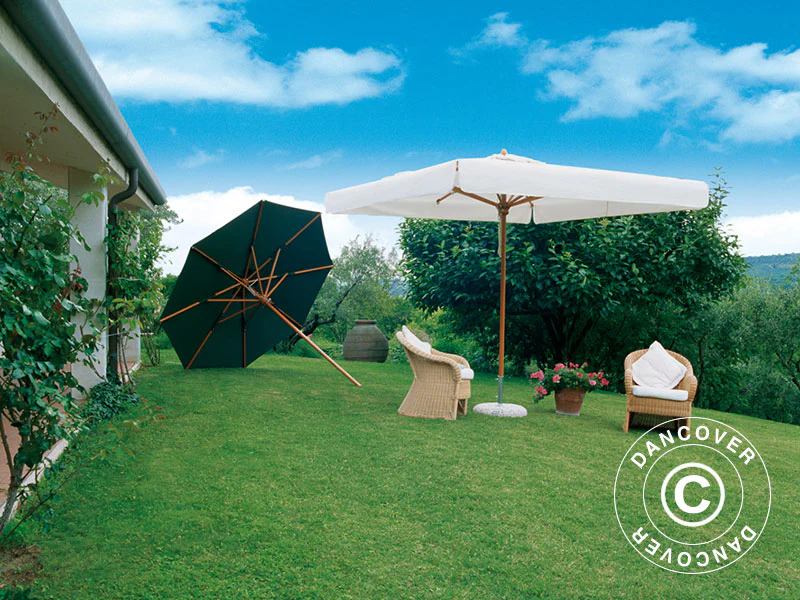 Parasol Palladio Standard z falbaną, 3x3m, Ecru - Image 3