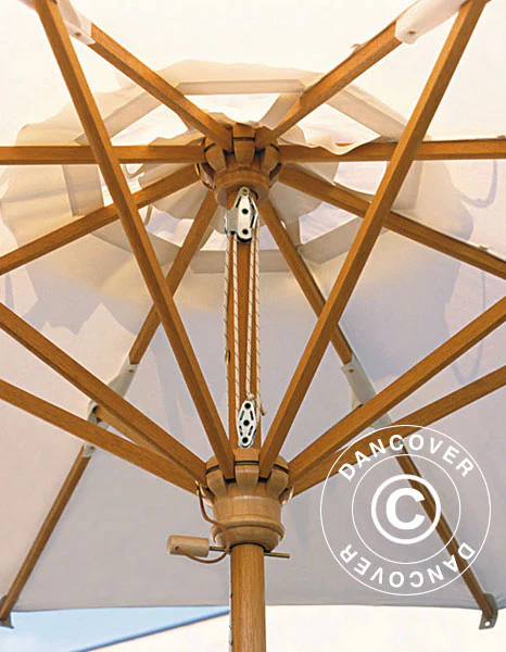 Parasol Palladio Standard z falbaną, 3x3m, Ecru - Image 5
