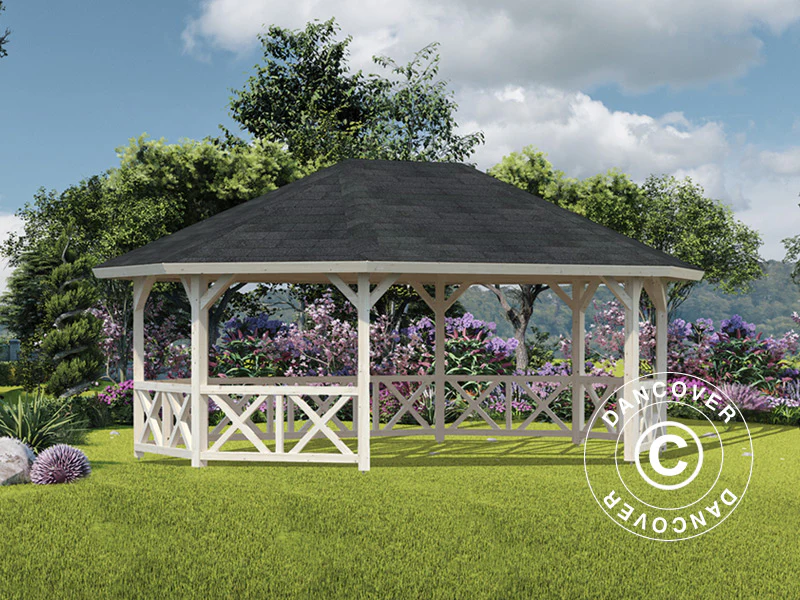 Pawilon drewniany, 4,67x6,17x3,62m, 25m², Naturalne drewno - Image 2