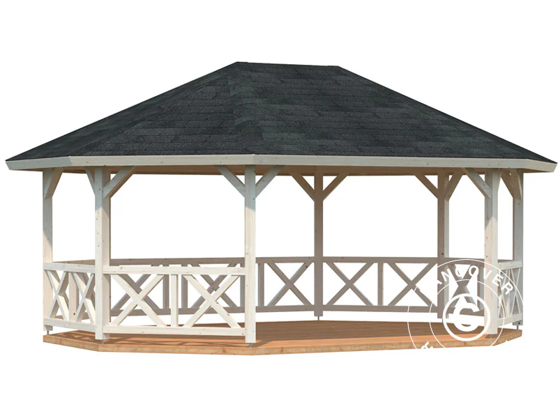 Pawilon drewniany, 4,67x6,17x3,62m, 25m², Naturalne drewno - Image 3