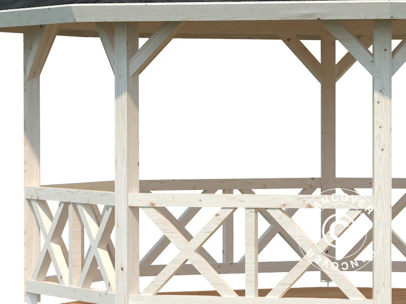 Pawilon drewniany, 4,67x6,17x3,62m, 25m², Naturalne drewno - Image 4