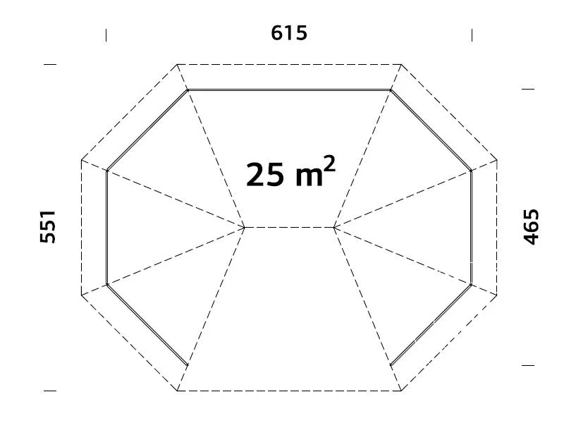 Pawilon drewniany, 4,67x6,17x3,62m, 25m², Naturalne drewno - Image 5