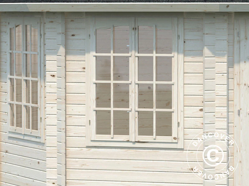 Pawilon drewniany z podłogą, 4,21x4,21x3,71m, 14,1m², Naturalne drewno - Image 4