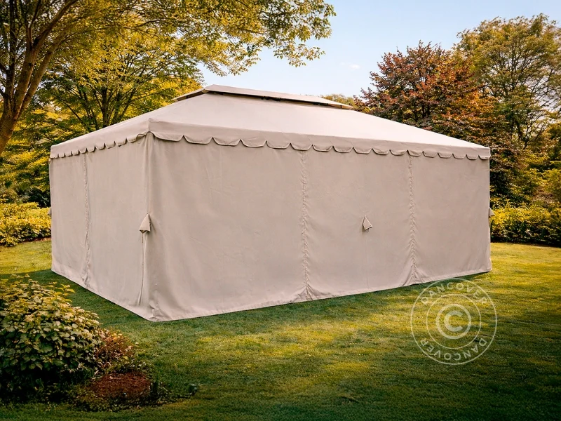 Pawilon ogrodowy Osiris 3x6m, Ciemny Beż - Image 3