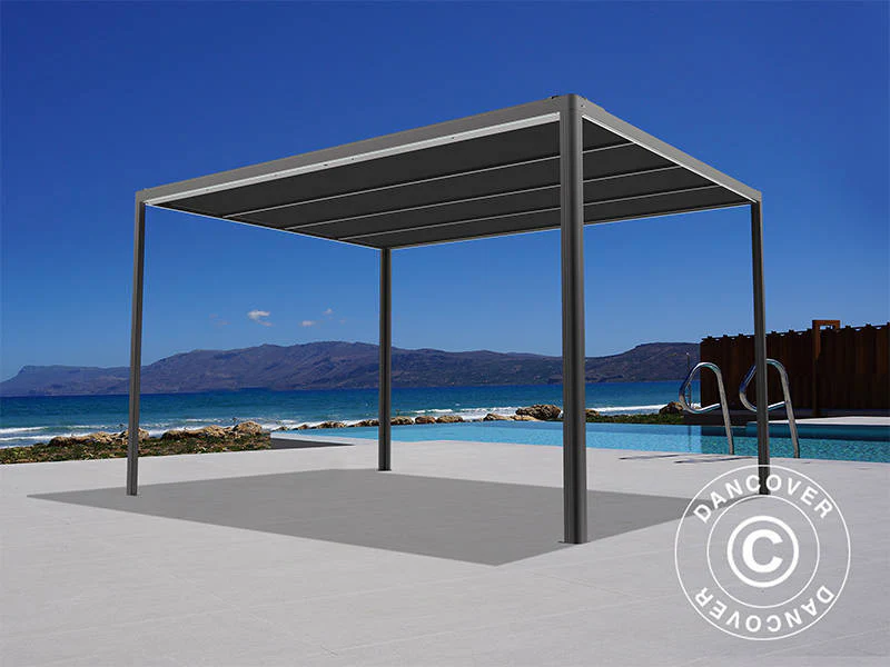 Pawilon Pergola San Fernando, 3x3m, Czarny/Ciemnoszary - Image 3