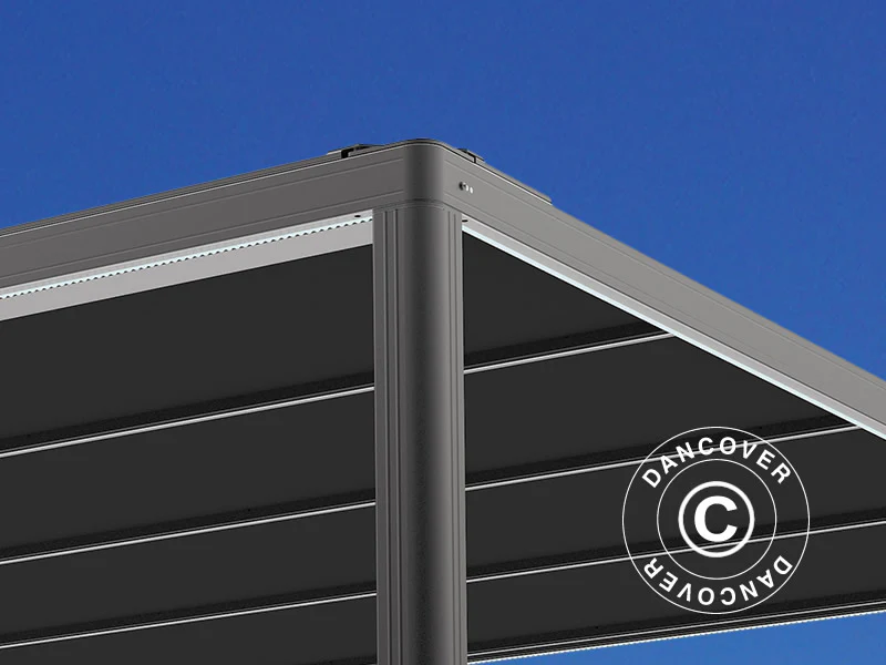 Pawilon Pergola San Fernando, 3x3m, Czarny/Ciemnoszary - Image 6