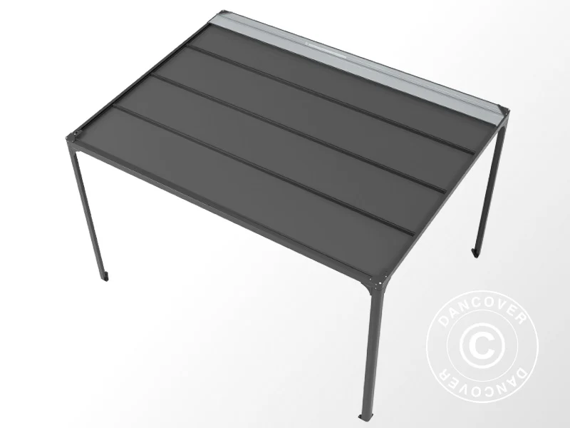 Pawilon Pergola San Fernando, 4x3m, Czarny/Ciemnoszary - Image 7
