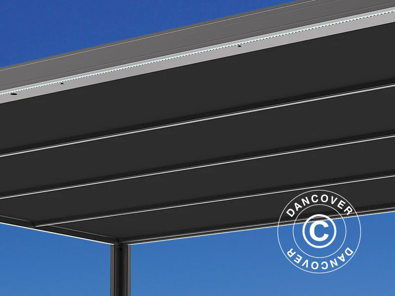 Pawilon Pergola San Fernando, 4x4m, Czarny/Ciemnoszary - Image 5