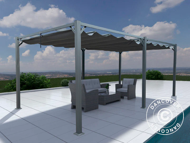 Pawilon Pergola Santa Cruz, 3x6m, Ciemny szary - Image 4