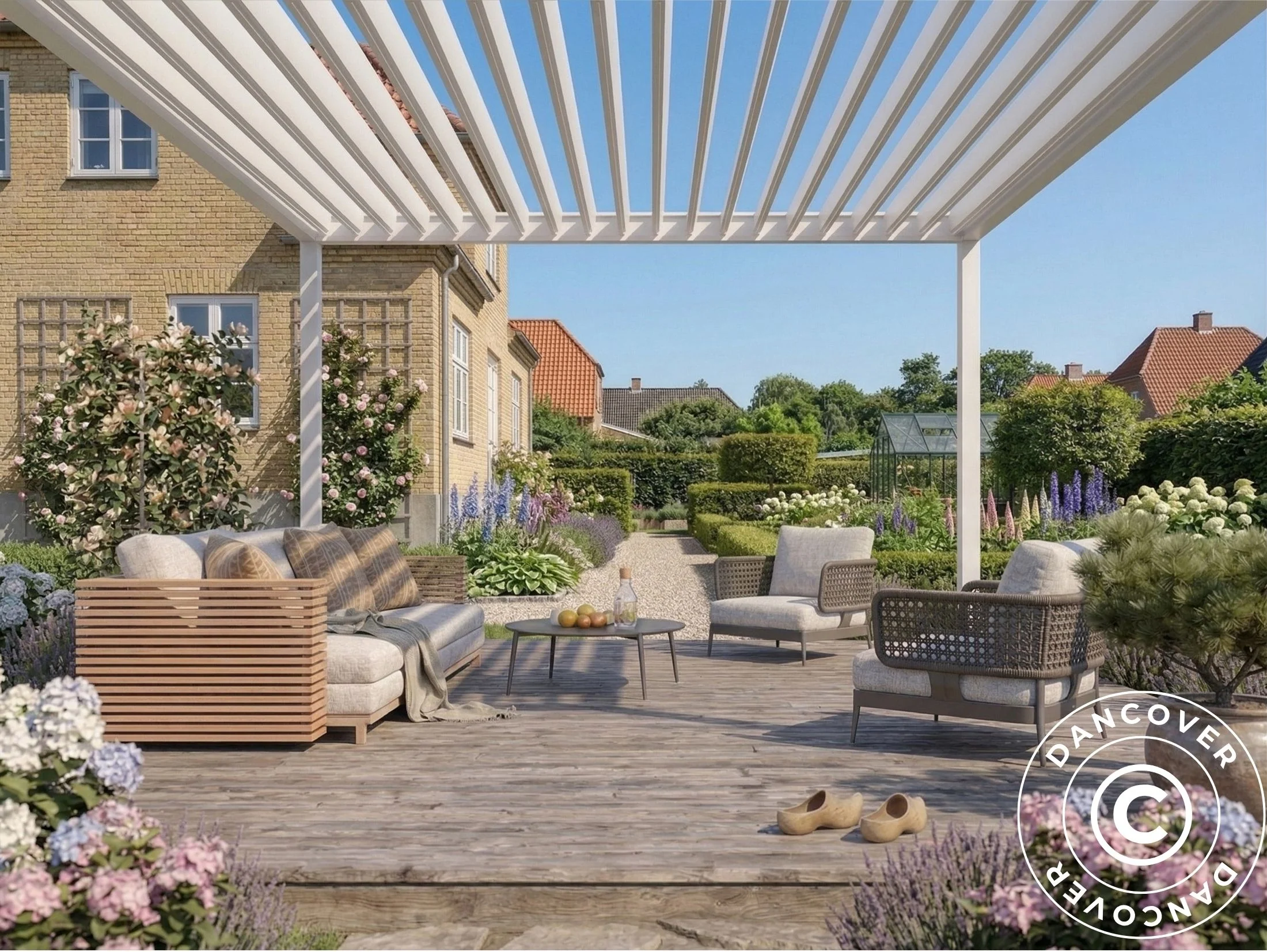 Pergola pawilon ogrodowy bioklimatyczny San Pablo Steel S80, 3x4m, Biały - Image 3