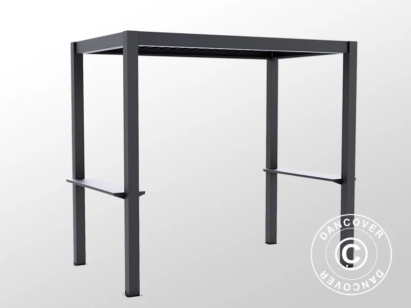 Pergola San Juan do grilla, 2,5x1,5x2,3m, Czarna - Image 4