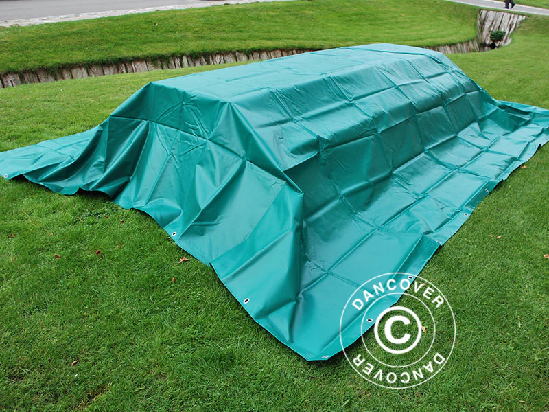 Plandeka 10x12m, PCV 570g/m², Zielony - Image 10