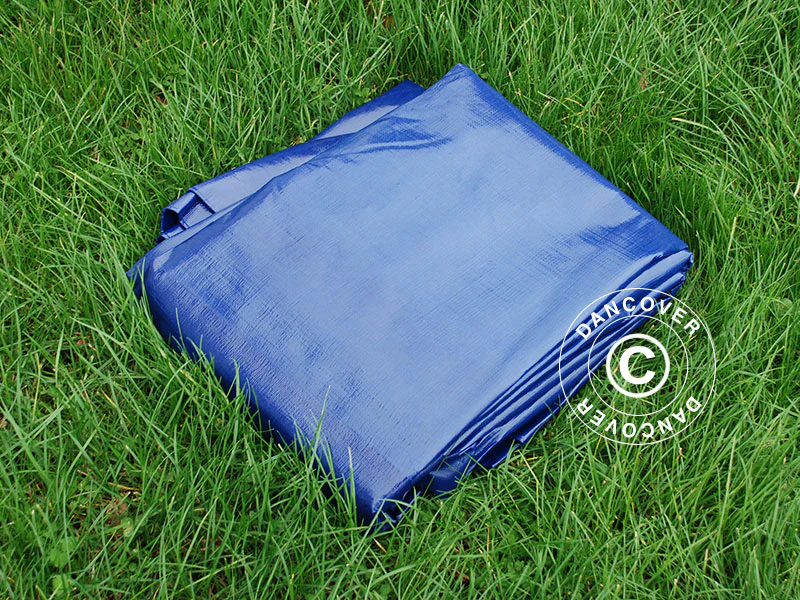 Plandeka 10x12m, PE 250g/m², Niebieski - Image 3