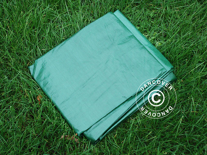 Plandeka 10x15m, PE 150g/m², Zielony - Image 4