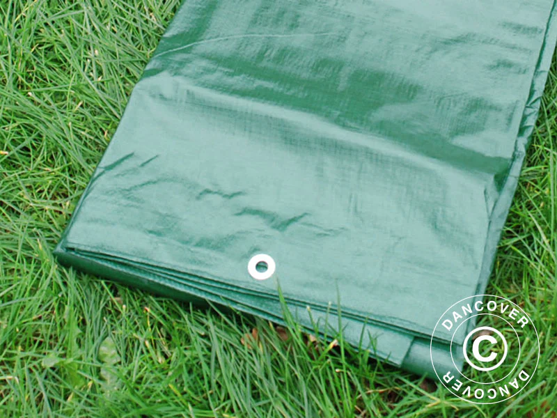 Plandeka 10x15m, PE 150g/m², Zielony - Image 6