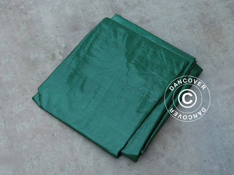 Plandeka 3x4m, PE 150g/m², Zielony - Image 3