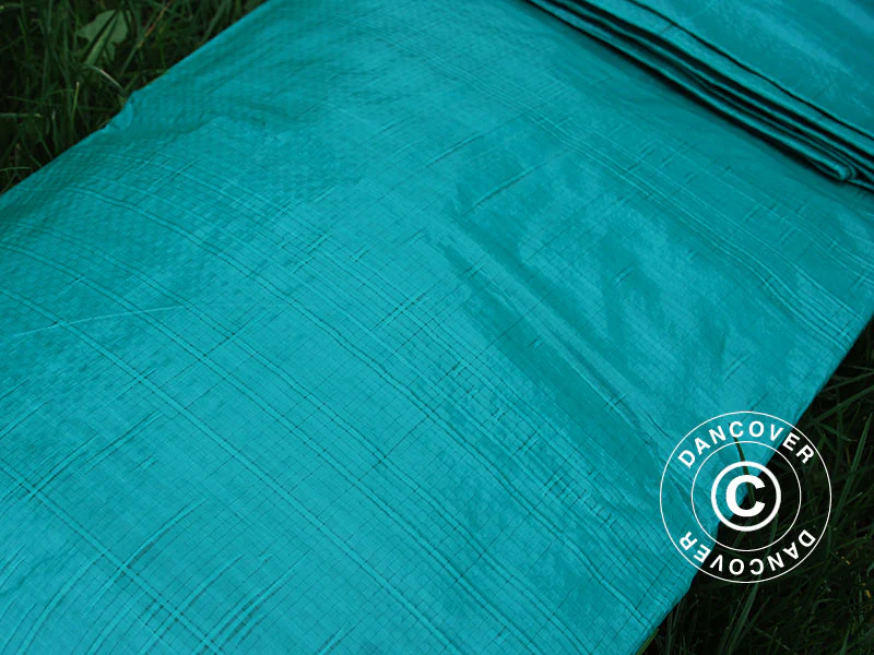 Plandeka 4x6m (6 sztuk), PE 65g/m², Zielony - Image 5