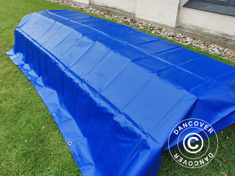 Plandeka 5x6m, PCV 570g/m², Niebieski - Image 6