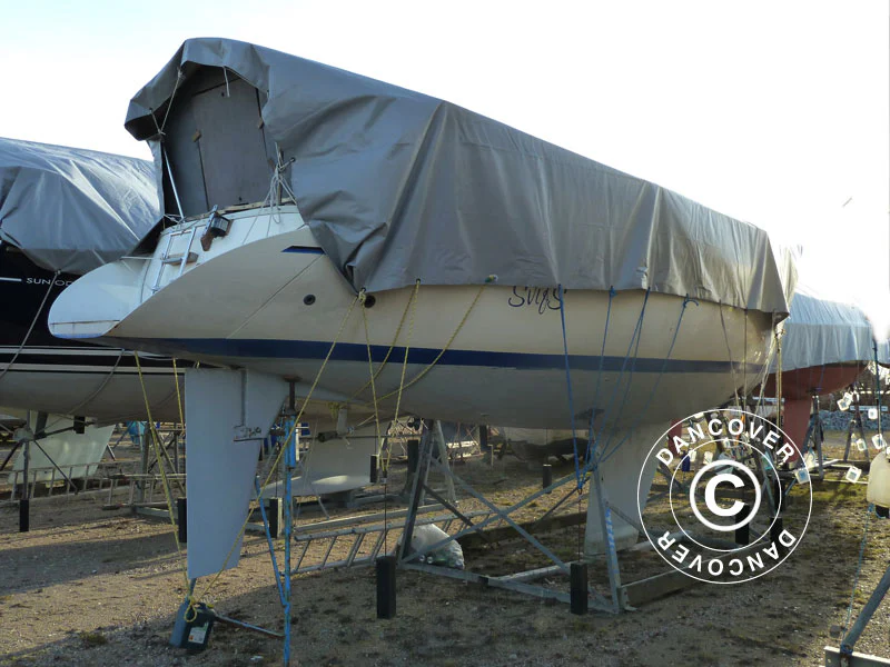 Plandeka 5x7m, PCV 500g/m², Szary - Image 3