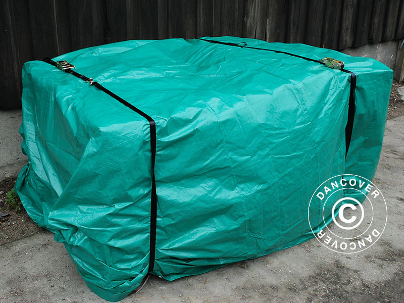 Plandeka 5x8m, PE 65g/m², Zielony - Image 6