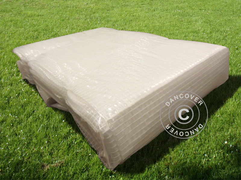 Plandeka 5x8m, Wzmocniona siatką PE 200g/m², Przezroczysta - Image 5
