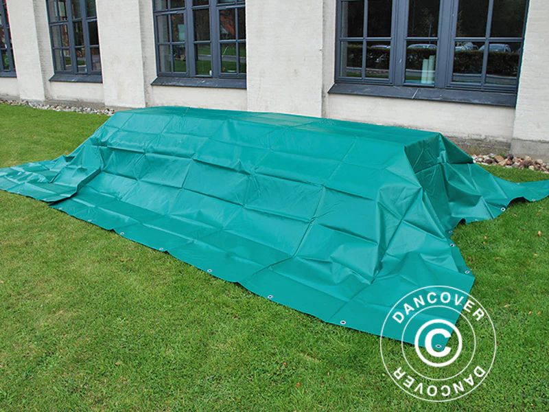 Plandeka 6x10m, PCV 570g/m², Zielony - Image 8